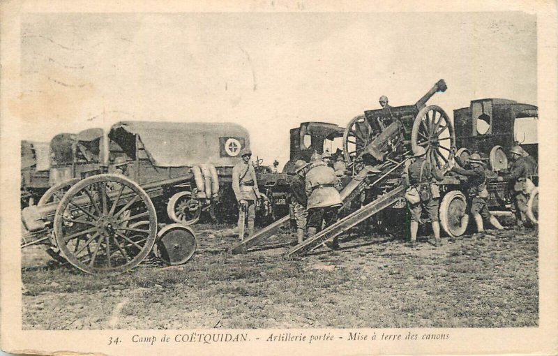 Militaria Camp de Coetquidan Artillery France 1936