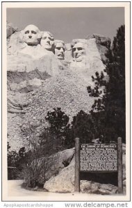 South Dakota Mount Rushmore National Memorial Real Photo