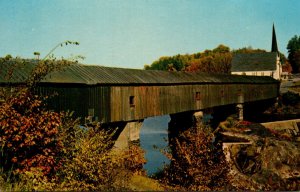 Covered Bridge At Bath New Hampshire