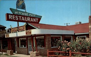 Oak Creek Canyon AZ Arizona Hitching Post Restaurant c1950-60s Vintage Postcard
