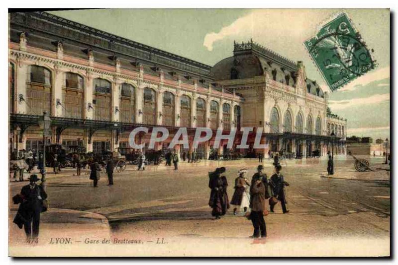 Postcard Old Lyon Station Brotteaux