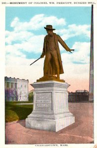 Monuments Colonel William Prescott Monument Bunker Hill Charlestown Massachus...