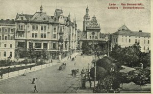 ukraine russia, LVIV LWOW LEMBERG, Plac Bernardynski (1910s) Postcard