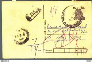 India Postal Stationery Tiger 15