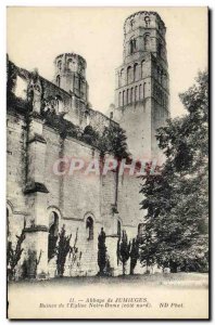 Postcard Abbey of Jumieges Ruins of the Church of Our Lady