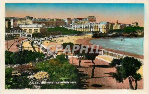 Old Postcard Biarritz La Grande Plage