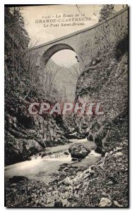 Postcard Old Route Grande Chartreuse Bridge St. Bruno
