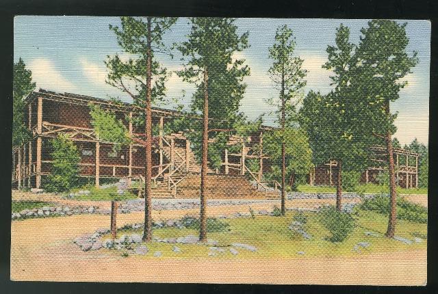 CO Grand Lake Lodge CO Rocky Mountain National Park 1936 Curteich Linen Postcard