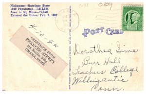 Greetings from Nebraska   LARGE LETTER