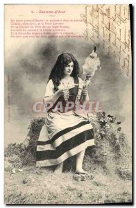 Old Postcard Fantaisie Jeanne d & # 39Arc