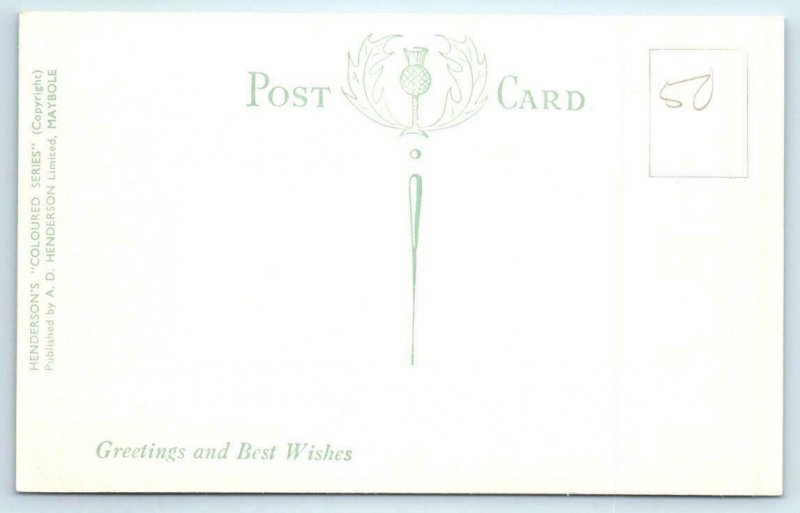 2 Postcards ALLOWAY, AYR Scotland~ Banks O' Doon Tea Garden, Auld Brig O' Doon
