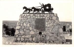 D95/ Wickenburg Arizona Az Photo RPPC Postcard 1937 Indians Massacre Monument