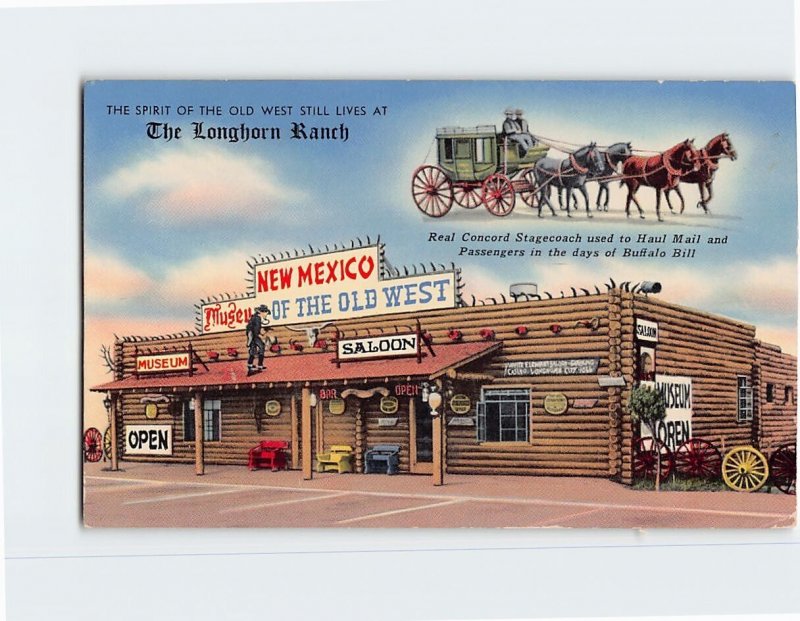 Postcard The Spirit Of The Old West Still Lives At The Longhorn Ranch, N. M.