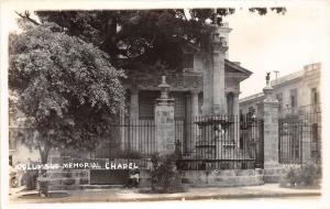 E53/ Columbus Ohio Real Photo RPPC Postcard c1930s Columbus Memorial Chapel