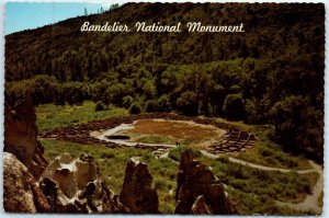 Postcard - Tyuonyi, Bandelier National Monument - New Mexico