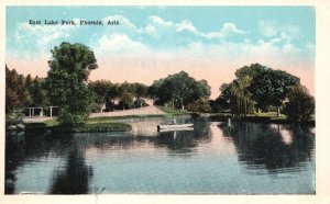 Vintage Postcard East Lake Park Boating Adventure Recreation Phoenix Arizona AZ