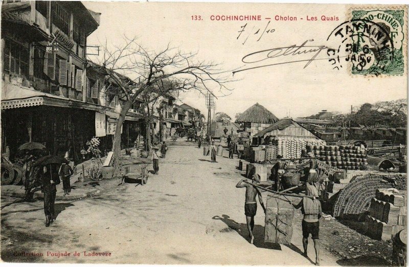 VIETNAM INDOCHINE - Cochinchine - Cholon - Les Quais (190328)