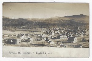 Sumas Washington Town View Hotel Mt. Baker Real Photo Postcard RPPC Early 1900s