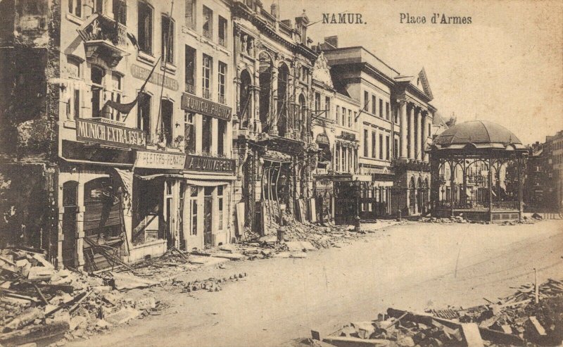 Belgium Namur Place d'Armes World War 1 Ruines 06.79 