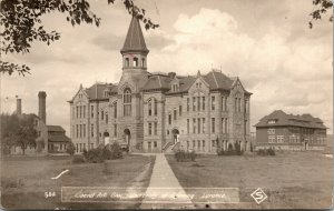 Vtg Liberal Art Building University Of Wyoming Laramie WY Real Photo Postcard