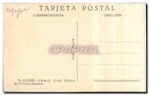 Old Postcard Spain Spain Espana Madrid CAlle of LaCala Edifico El Fenix ​