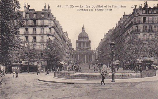 France Paris La Rue Soufflet et le Pantheon