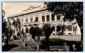 RPPC MEXICALI, B.C. Mexico ~ GOVERNMENT PALACE ca 1940s ~ MF55 Postcard