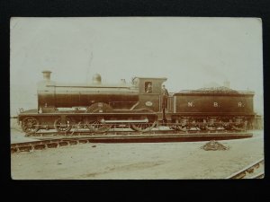 N.B.R. – North British Railway Locomotive No.893 on Turntable c1908 RP Postcard