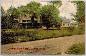 1911 Crowinshield Hotel Clifton Massachusetts Roadway & Grounds Posted Postcard