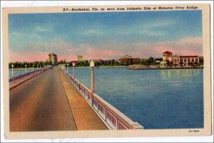 FL - Bradenton. Manatee River Bridge and Pier