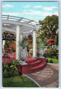 c1950 Pergola Garden Noonan's Little Bit O' Heaven Alexandria Minnesota Postcard