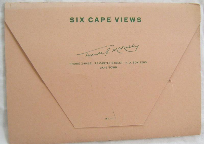 6 Cape Views Capetown South Africa Postcard Folder
