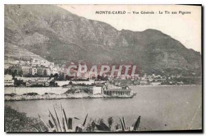 Old Postcard Monte Carlo Vue Generale The Pigeon Shooting
