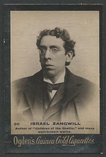 Ogden's Guinea Gold ISRAEL ZANGWILL Cigarettes Card