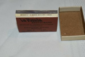 La Posada Restaurant Chicago Ridge Illinois Matchbox