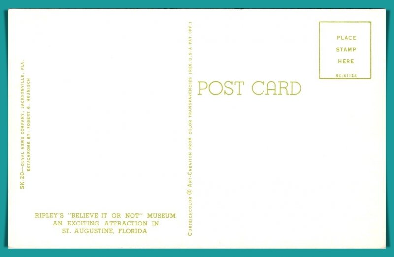 Florida, St Augustine - Ripley's Believe It Or Not - [FL-868]