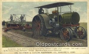 Aultman & Taylor Machinery Co Farming Postcard Post Card Mansfield, OH, USA A...