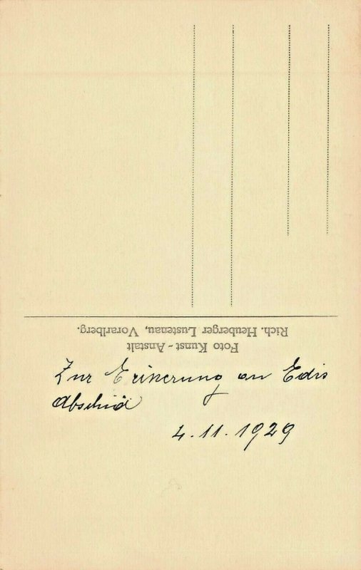 LUSTENAU VORARLBERG AUSTRIA~FAMILY GROUP~1929 PHOTO POSTCARD  