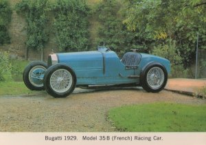 Bugatti 1929 35B French Racing Classic Sports Car Postcard