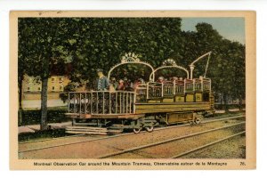 Canada - Quebec, Montreal. Tramway Observation Car