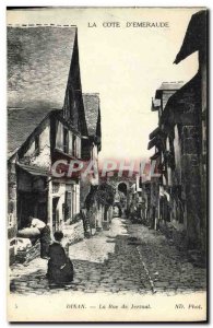 Old Postcard Dinan Street Jerzual