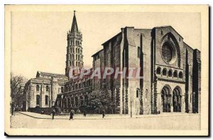 Postcard Old Toulouse Church Saint Sernin