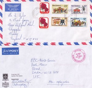 Waikato University Anthropologist New Zealand 2x Hand Signed Ephemera