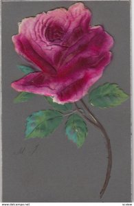 Silk Red Rose Flower , 1900-10s