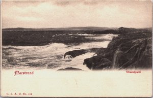 Sweden Marstrand Strandparti Vintage Postcard C125