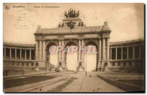 Old Postcard From Brussels Arcade Cinquanlenaire