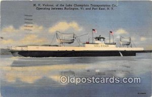 MV Valcour of the Lake Champlain Transportation Co Port Kent, NY Ship 1952 li...