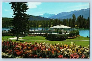 Jasper Alberta Canada Postcard Jasper Park Lodge 1967 Posted Vintage