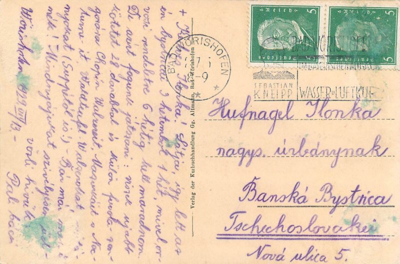 Germany Bad Worishofen panorama 1929