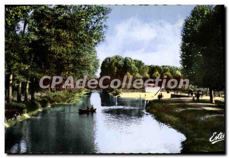 Old Postcard Romilly sur Seine Aube Le Moulin The channel Brechere